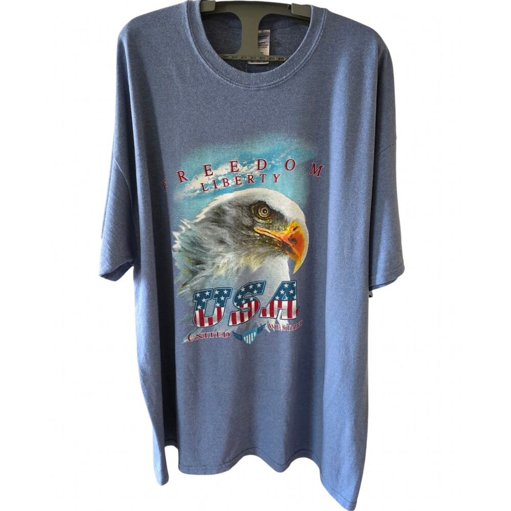Patriotic Freedom Liberty Size 2XL Graphic Tee Eagle
